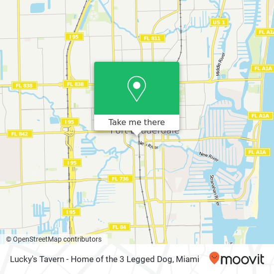 Mapa de Lucky's Tavern - Home of the 3 Legged Dog