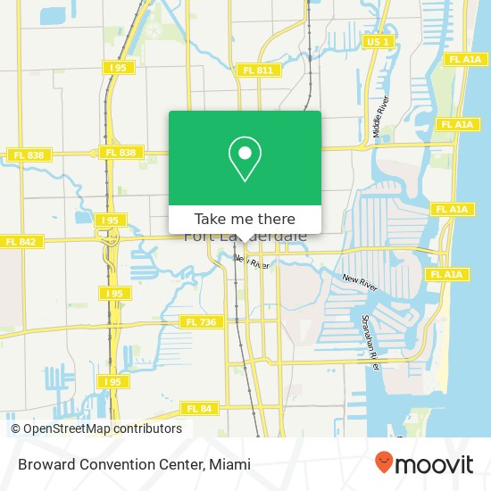 Mapa de Broward Convention Center