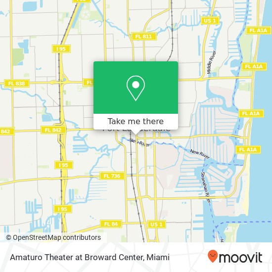 Amaturo Theater at Broward Center map