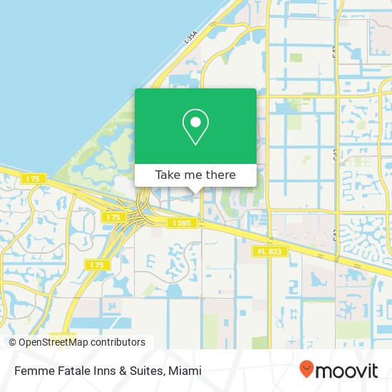Femme Fatale Inns & Suites map