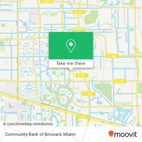 Mapa de Community Bank of Broward