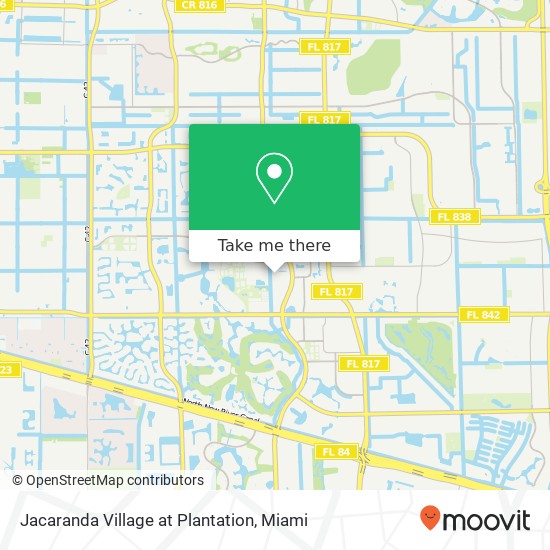 Jacaranda Village at Plantation map