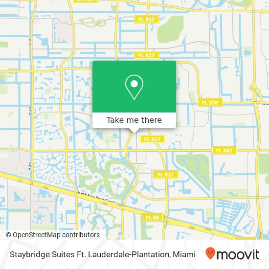 Mapa de Staybridge Suites Ft. Lauderdale-Plantation