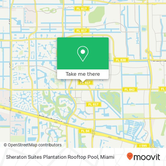 Sheraton Suites Plantation Rooftop Pool map