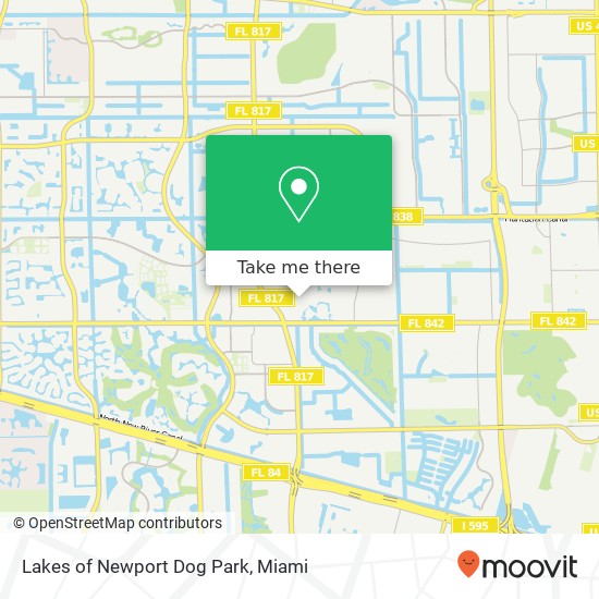 Lakes of Newport Dog Park map
