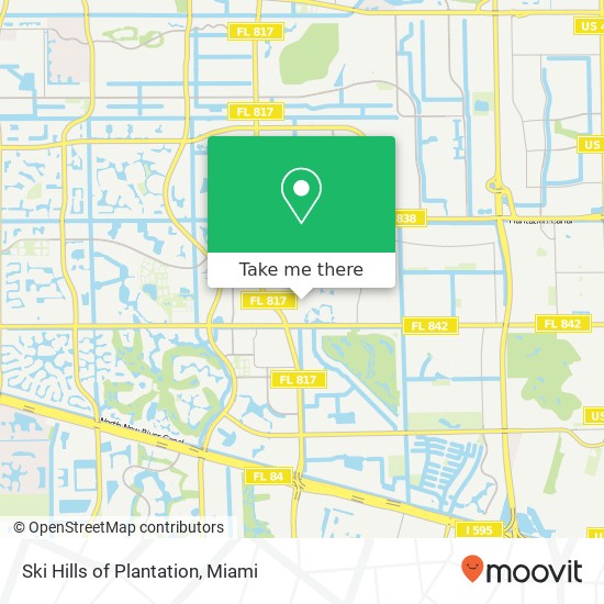 Ski Hills of Plantation map