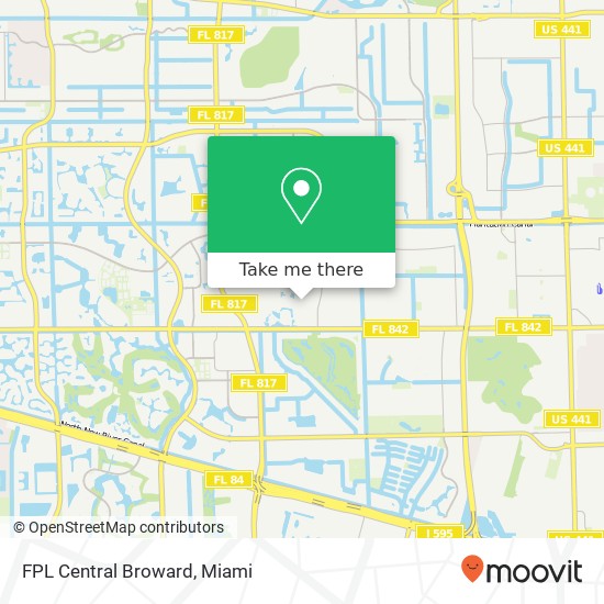 FPL Central Broward map
