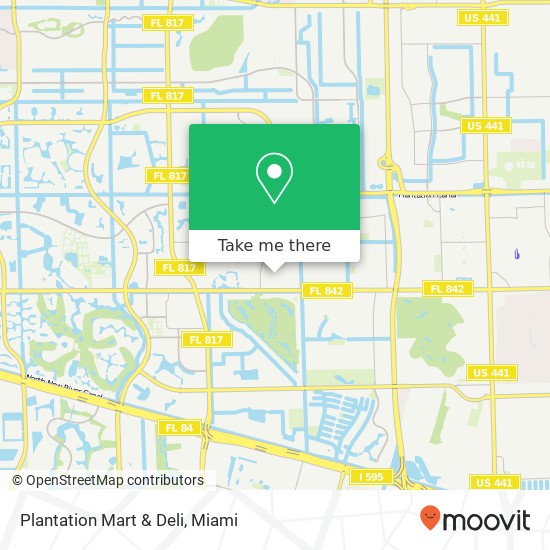 Mapa de Plantation Mart & Deli