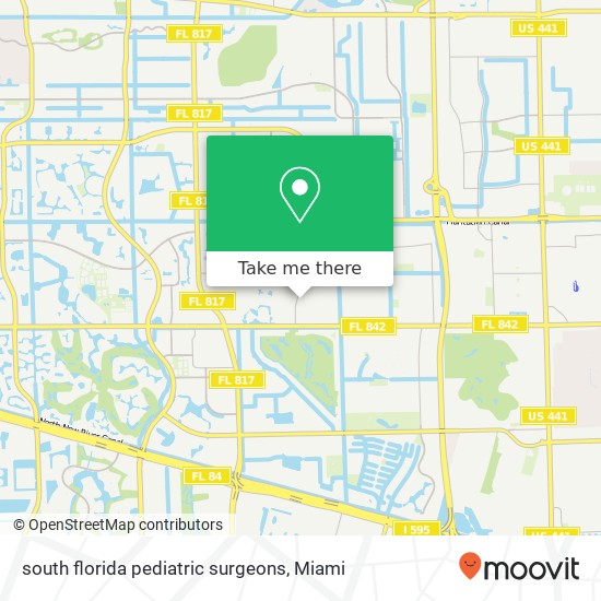 south florida pediatric surgeons map