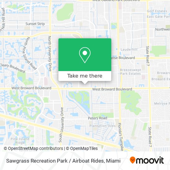 Sawgrass Recreation Park / Airboat Rides map