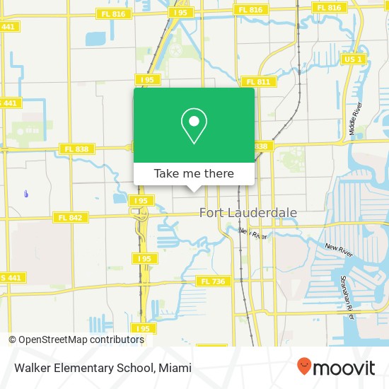 Mapa de Walker Elementary School