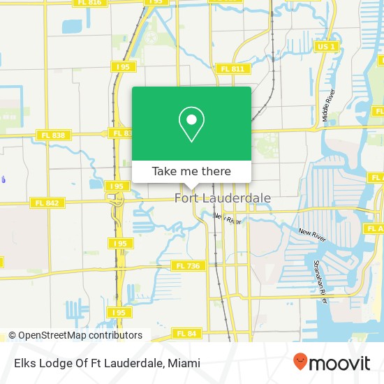 Elks Lodge Of Ft Lauderdale map