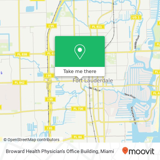 Broward Health Physician's Office Building map