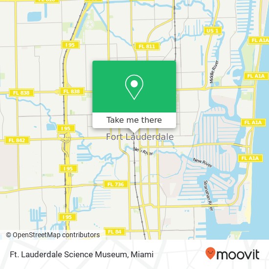 Ft. Lauderdale Science Museum map