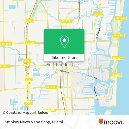 Mapa de Smokey News Vape Shop