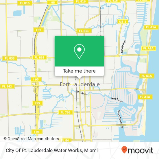 City Of Ft. Lauderdale Water Works map
