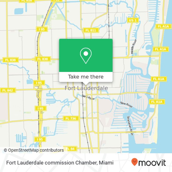 Mapa de Fort Lauderdale commission Chamber