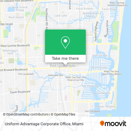 Mapa de Uniform Advantage Corporate Office