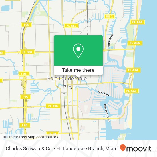 Charles Schwab & Co. - Ft. Lauderdale Branch map