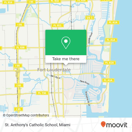St. Anthony's Catholic School map