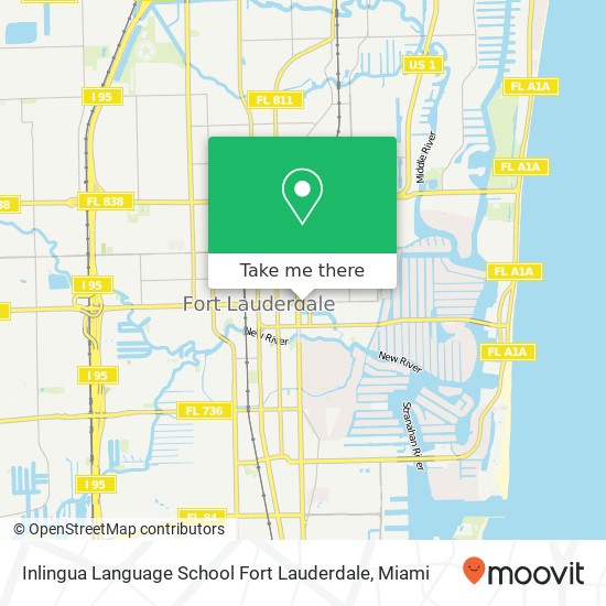 Mapa de Inlingua Language School Fort Lauderdale