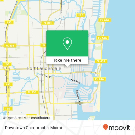 Downtown Chiropractic map
