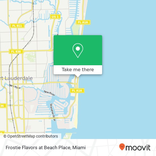 Mapa de Frostie Flavors at Beach Place