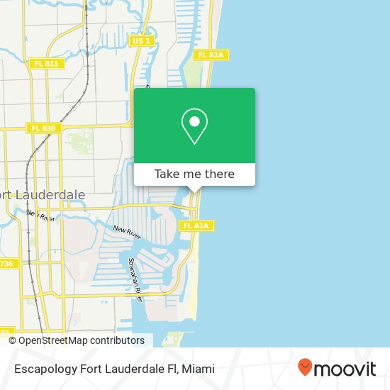 Escapology Fort Lauderdale Fl map