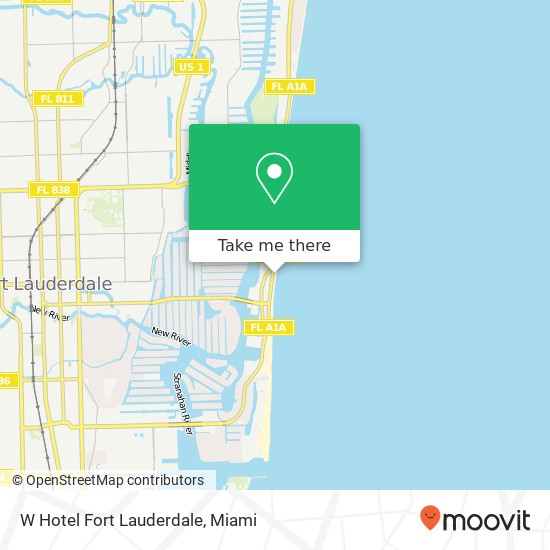 Mapa de W Hotel Fort  Lauderdale