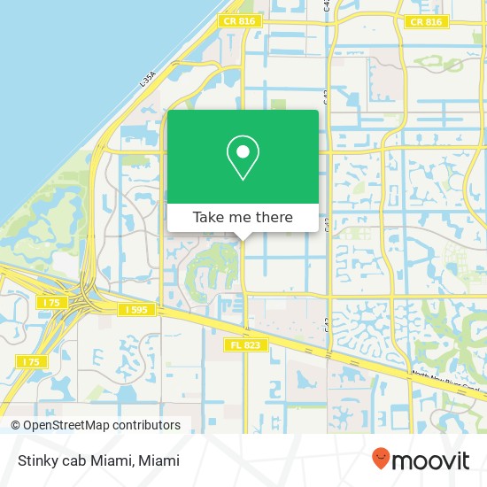 Stinky cab Miami map