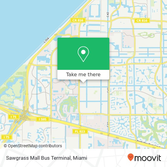 Sawgrass Mall Bus Terminal map