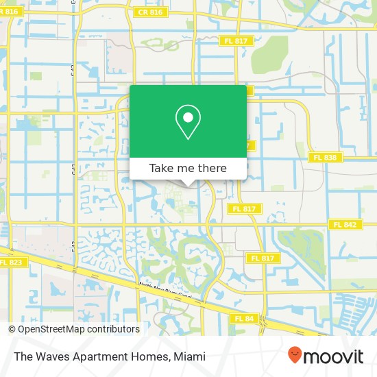 The Waves Apartment Homes map