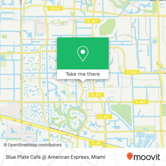 Mapa de Blue Plate Café @ American Express