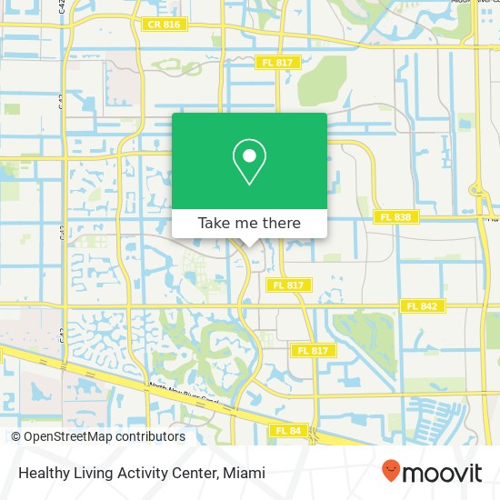 Healthy Living Activity Center map