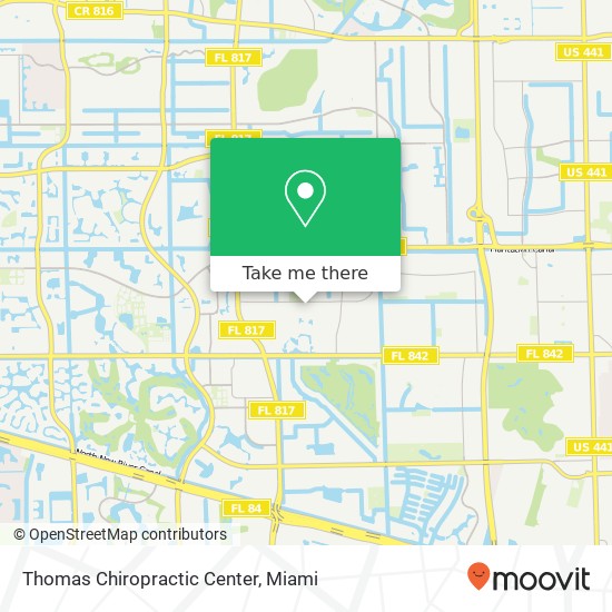 Thomas Chiropractic Center map