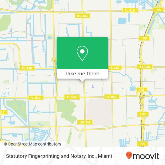 Mapa de Statutory Fingerprinting and Notary, Inc.