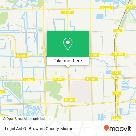 Mapa de Legal Aid Of Broward County