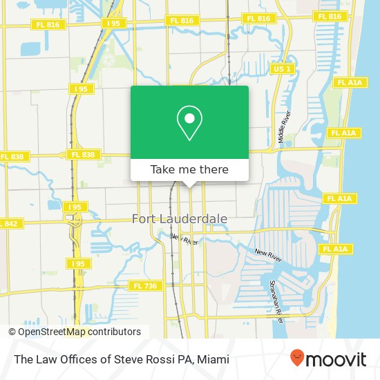Mapa de The Law Offices of Steve Rossi PA