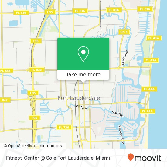 Mapa de Fitness Center @ Solé Fort Lauderdale