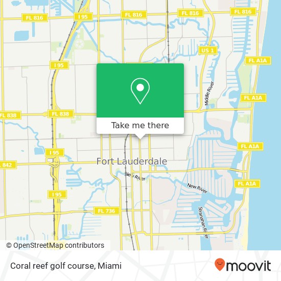 Coral reef golf course map
