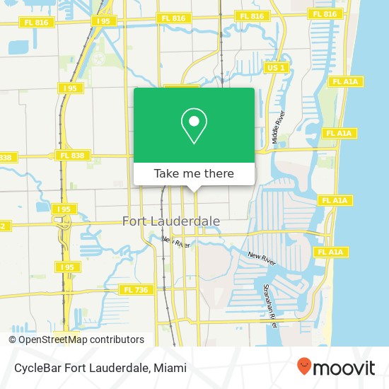 CycleBar Fort Lauderdale map