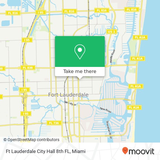 Mapa de Ft Lauderdale City Hall 8th FL