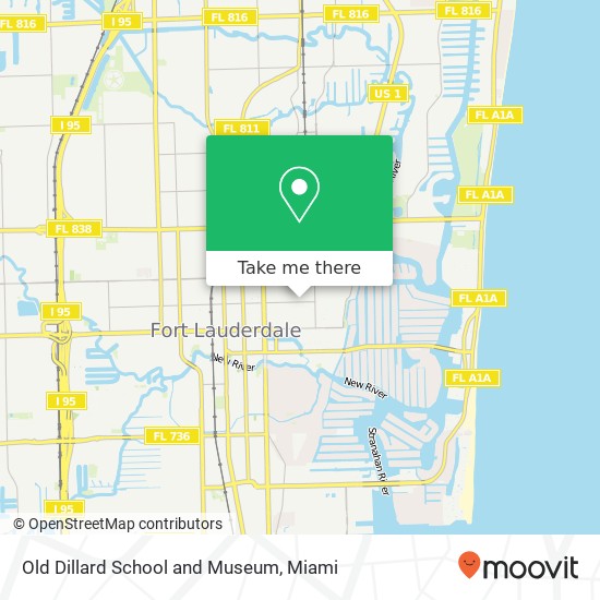Old Dillard School and Museum map