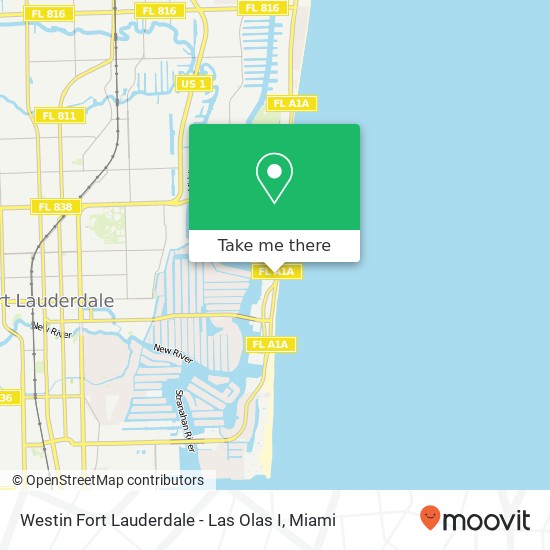 Westin Fort Lauderdale - Las Olas I map