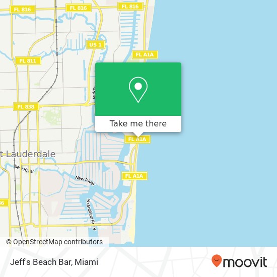 Jeff's Beach Bar map