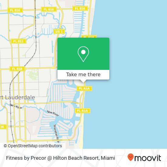 Mapa de Fitness by Precor @ Hilton Beach Resort