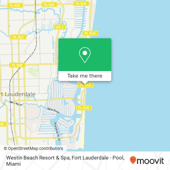 Westin Beach Resort & Spa, Fort Lauderdale - Pool map