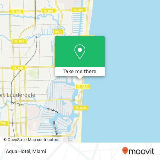 Aqua Hotel map