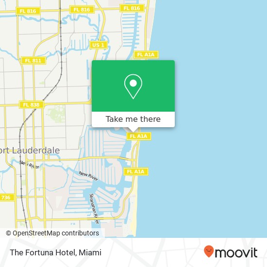 The Fortuna Hotel map