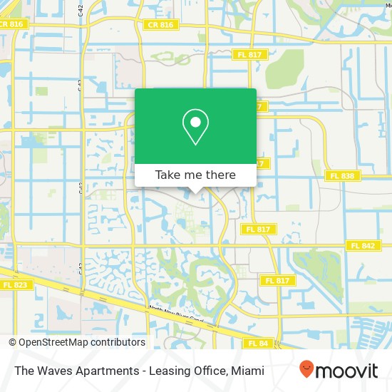 Mapa de The Waves Apartments - Leasing Office